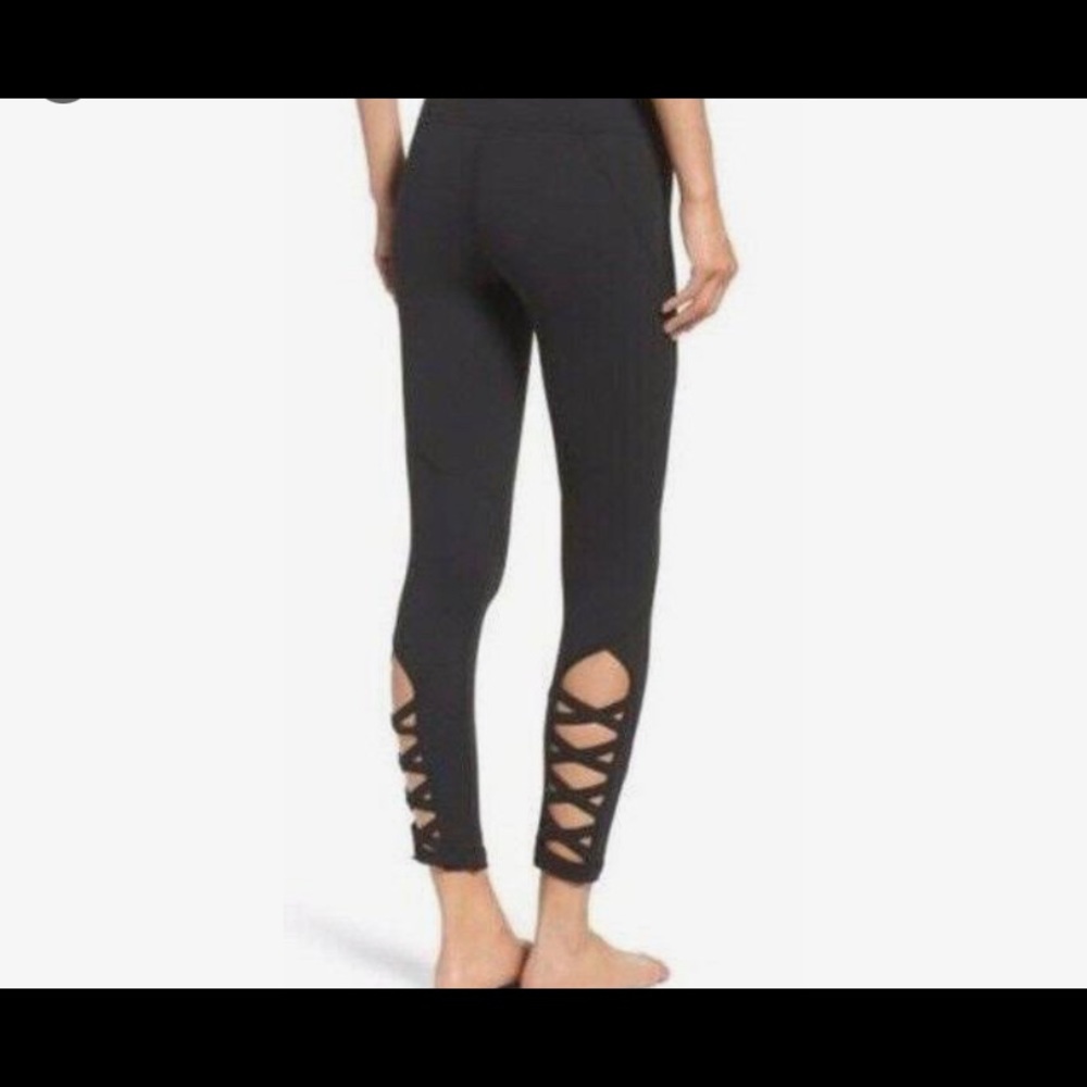 High waisted Zella Lattice Midi Leggings